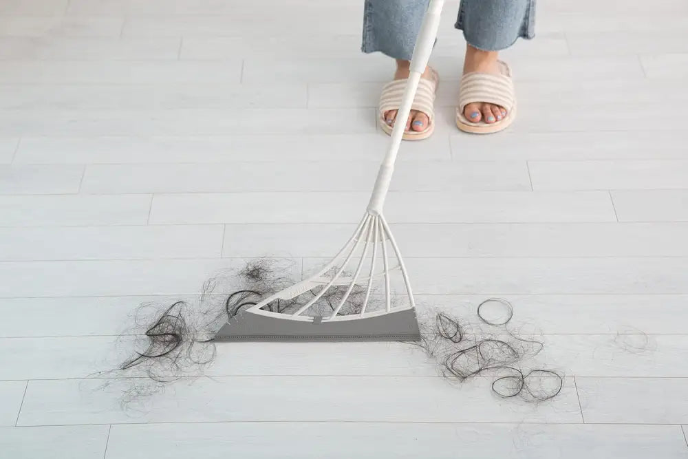 Broombi 4-in-1 Silicone Broom – Pet Hair, Dust & Liquid Remover – Grey