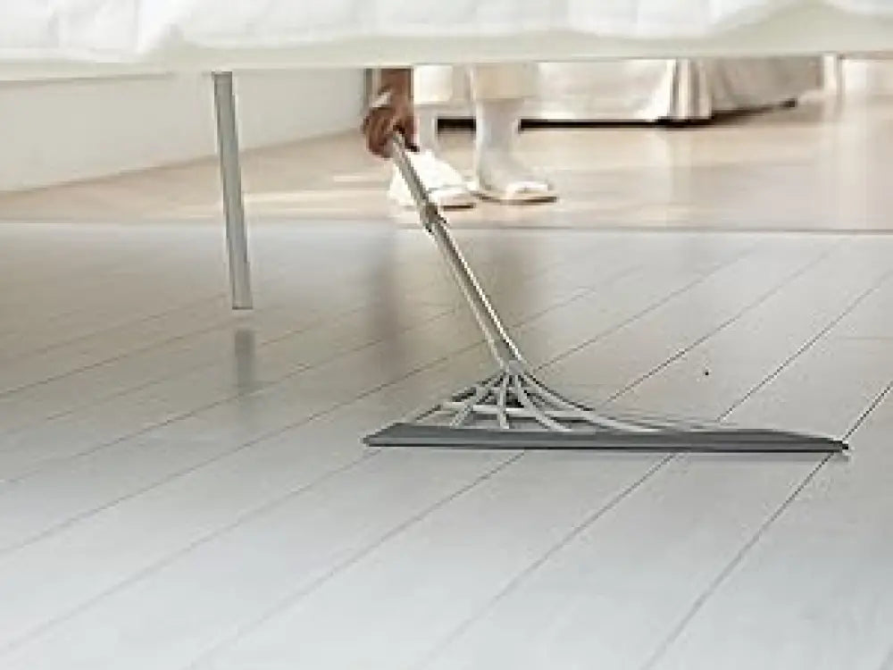 Broombi 4-in-1 Silicone Broom – Pet Hair, Dust & Liquid Remover – Grey